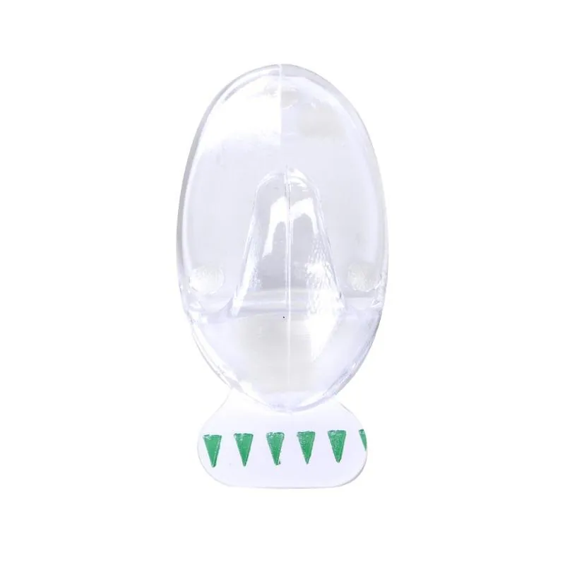 Removable Hooks Oval Clear Plastic 62mm X 38mm 2pk (Holding Weight 3kg) – image 2