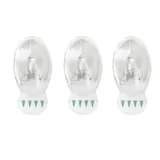 Removable Hooks Oval Clear Plastic 53mm X 33mm 3pk (Holding Weight 2kg) – image 1