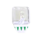 Removable Hooks Square Clear Plastic 27mm X 27mm 6pk (Holding Weight 500g) – image 2