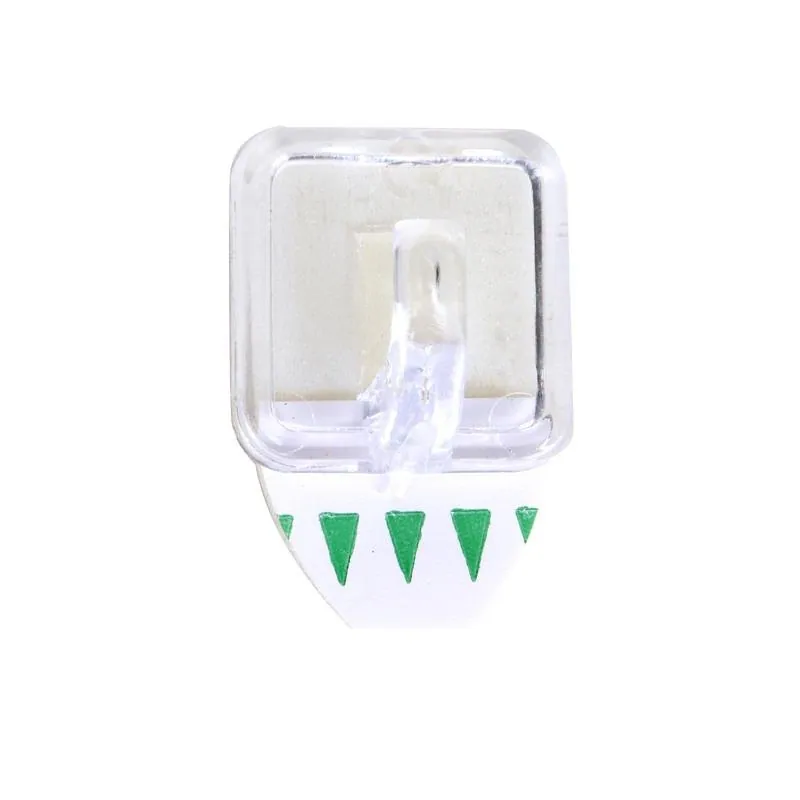 Removable Hooks Square Clear Plastic 27mm X 27mm 6pk (Holding Weight 500g) – image 2