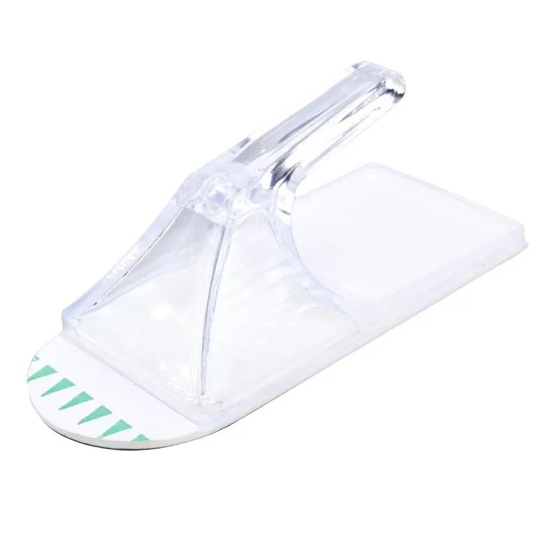 Removable Hooks Rectangle Clear Plastic 74mm X 40mm 2pk (Holding Weight 3kg) – image 2