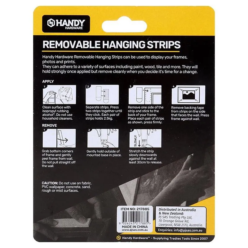Hanging Strip 85mm X 20mm 4 Sets (Holds Up To 2.5kg) – image 3