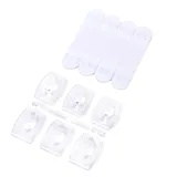 Removable Hooks Plastic 2.7cm X 2.1cm 6pk (Holding Weight 500g) – image 1