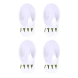 Removable Hooks Oval Plastic 33mm X 23mm 4pk (Holding Weight 1kg) – image 1