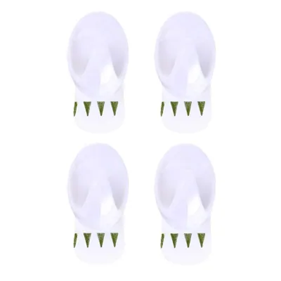 Removable Hooks Oval Plastic 33mm X 23mm 4pk (Holding Weight 1kg)