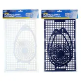 Peg Basket 20.5cm X 14.5cm X 24cm - Plastic - White & Blue Assorted – image 4