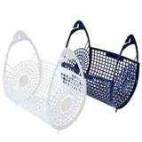 Peg Basket 20.5cm X 14.5cm X 24cm - Plastic - White & Blue Assorted – image 1