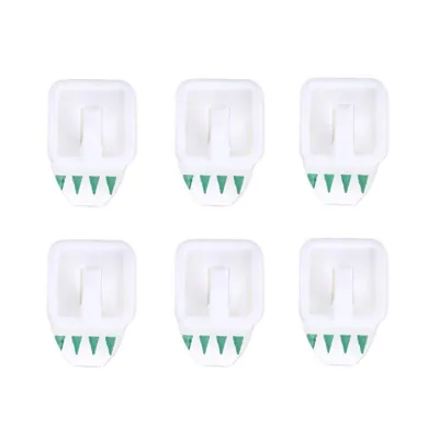 Removable Hooks Square Plastic 27mm X 27mm 6pk (Holding Weight 500g)
