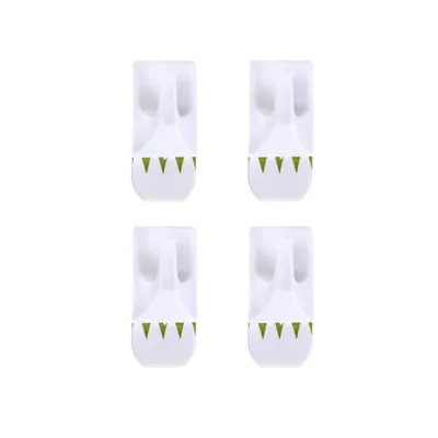 Removable Hooks Plastic 30mm X 20mm 4pk (Holding Weight 1kg)