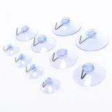 Hooks Suction Cups Clear Assorted Sizes 12pk (Holds 200g To 1kg) – image 1