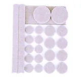 Floor Protection Adhesive Felt Skid Protectors Brown 2mm Thick 27pk (Assorted Sizes 39mm - 152mm) – image 1