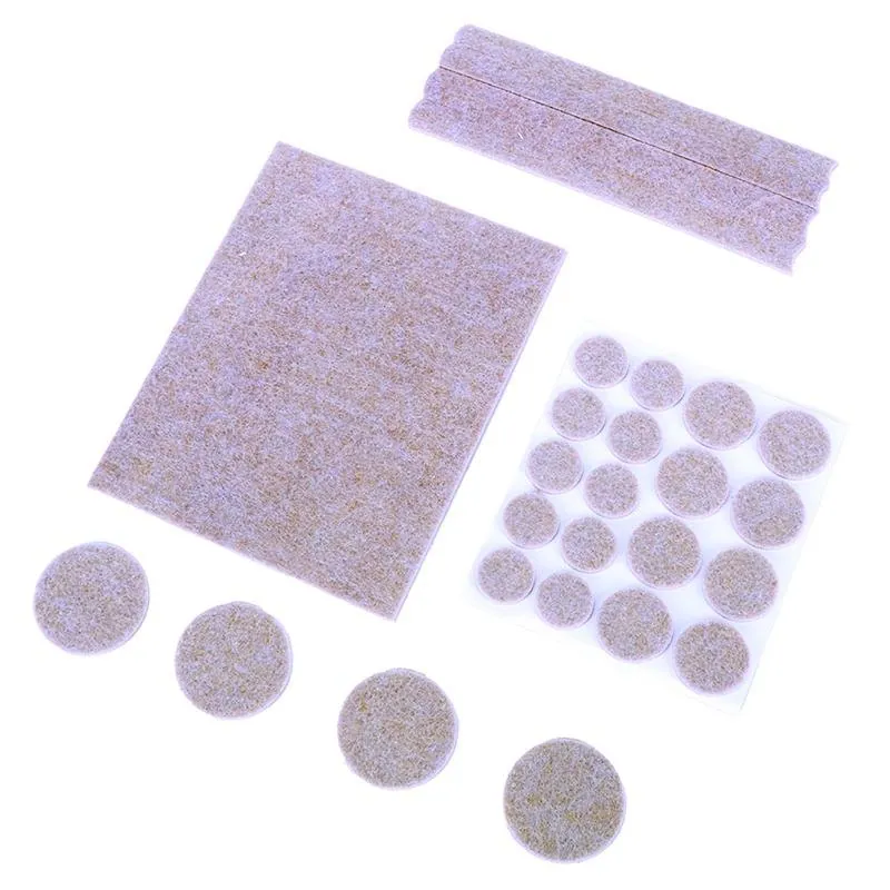 Floor Protection Adhesive Felt Skid Protectors Brown 2mm Thick 27pk (Assorted Sizes 39mm - 152mm) – image 2