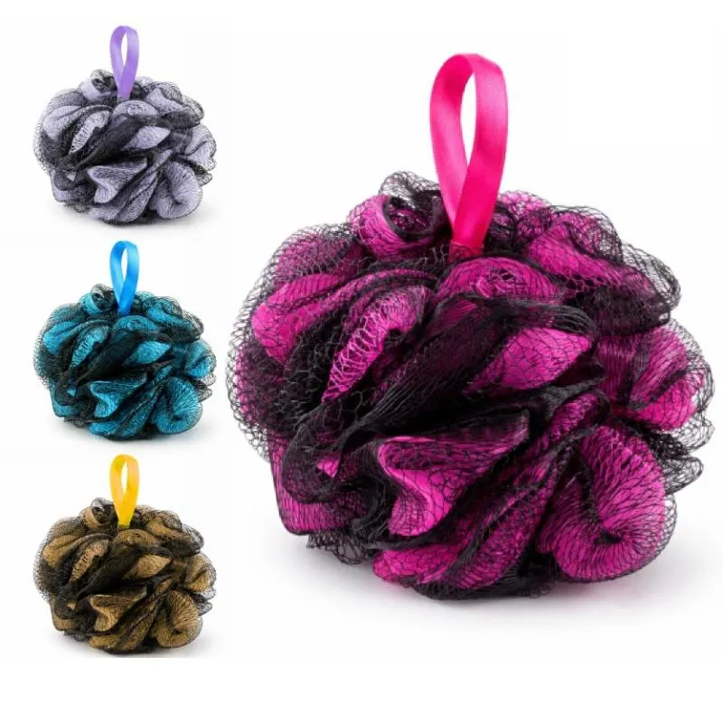Body Exfoliating Mesh Shower Scrubber in Tub - 4 Assorted Colours – image 4