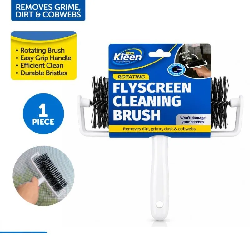 Fly Screen Cleaning Brush with Handle - 360 Degree Rotating Head - Head Size (13cm X 5cm) – image 4