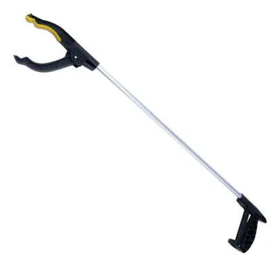 Pick Up Tool with Magnet 760mm Handle with Rotatable Head Yellow