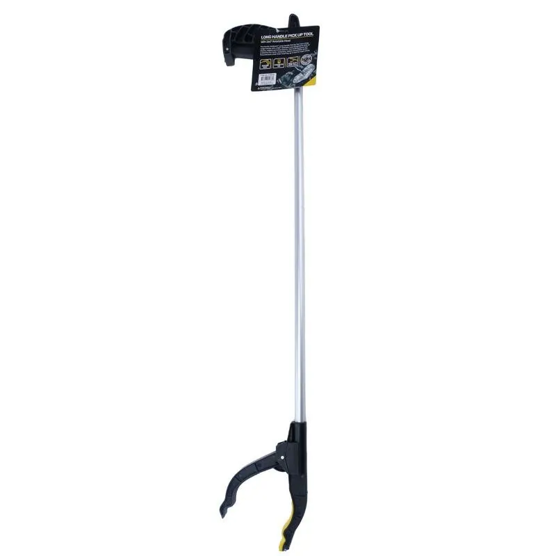 Pick Up Tool with Magnet 760mm Handle with Rotatable Head Yellow – image 3