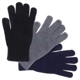 Gloves Mens Basic Knit Black, Grey & Navy – image 1