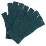 Gloves Fingerless Kids Basic Knit Colours Black, Grey, Navy, Green, Maroon & Yellow – image 2