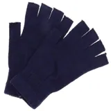 Gloves Fingerless Mens Basic Knit Black, Grey & Navy – image 2