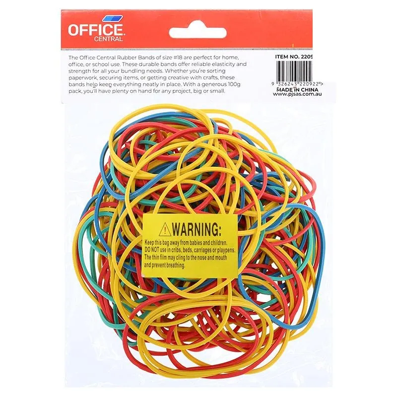 Rubber Bands Assorted Colour 100g – image 3