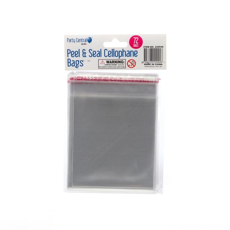 Peel & Seal Cellophane Treat Bags 12 x 16cm (72 Pack) — photo 3 of 4