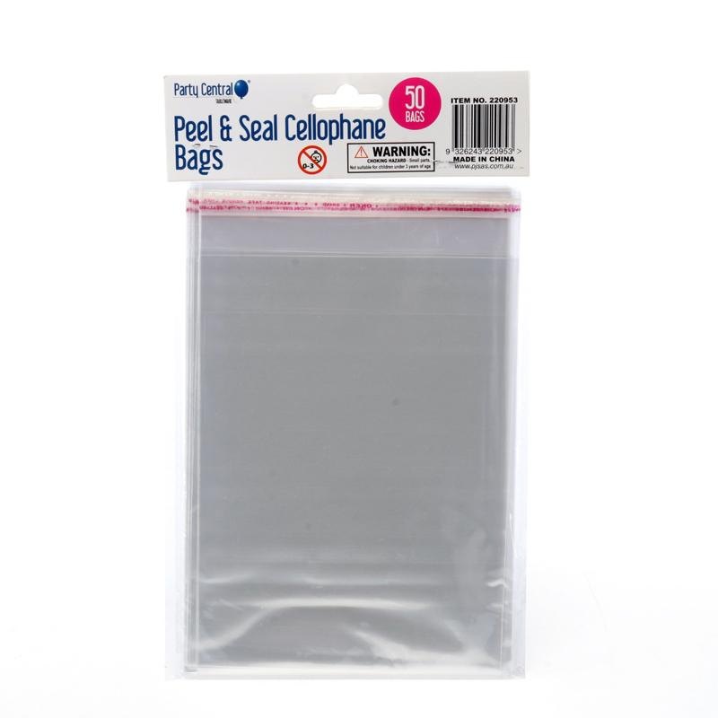 Peel & Seal Cellophane Treat Bags 15 x 23cm (50 Pack) — photo 3 of 4