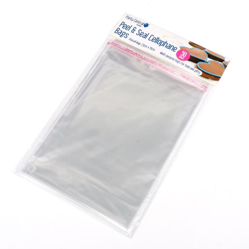 Peel & Seal Cellophane Treat Bags 15 x 23cm (50 Pack) — photo 4 of 4