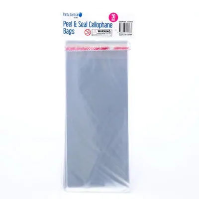 Premium Peel & Seal Cellophane Bags - 12cm X 28cm 50pk – image 2
