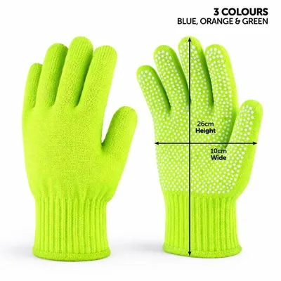 Gloves 3 Pairs Neon Grip M/l