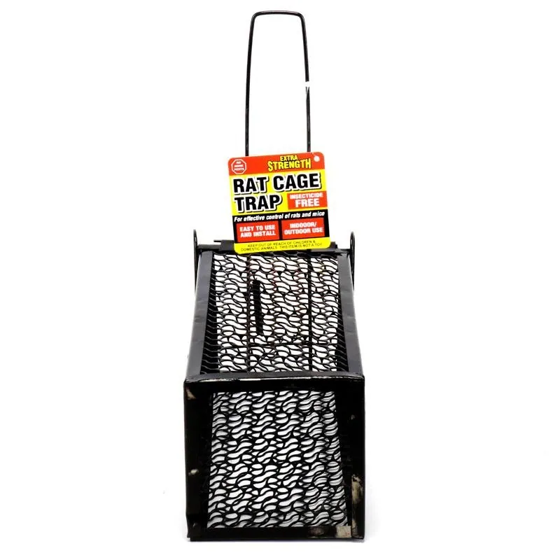 Rat Trap Cage Metal 11cm X 11cm X 24cm Black – image 4