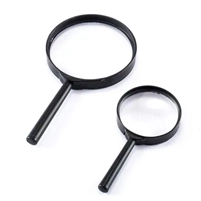 Magnifying Glasses 2pk - 1 X 90mm and 1 X 60mm
