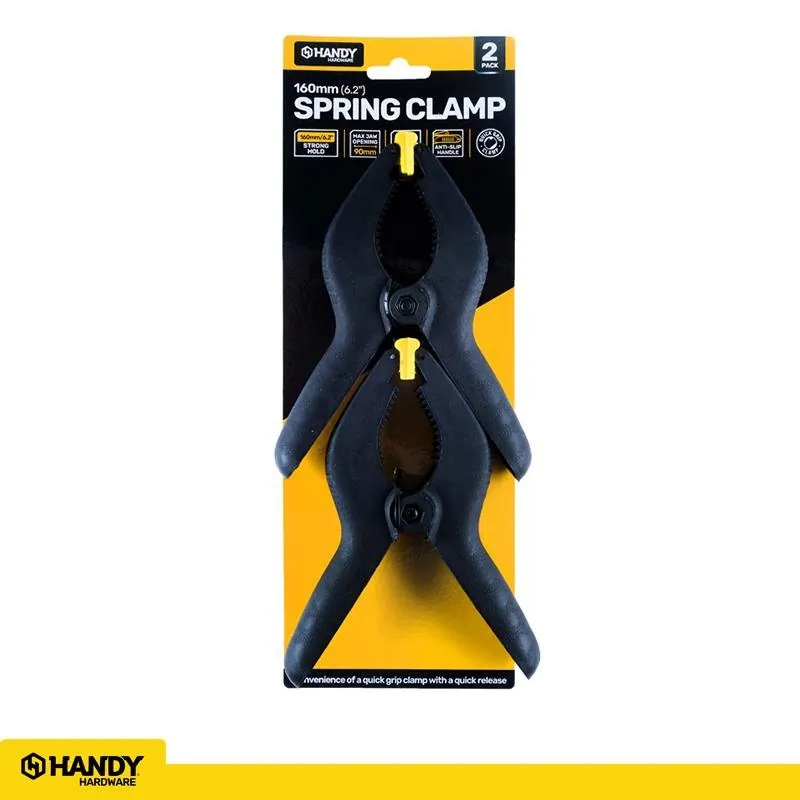 Clamp Spring Anti-Slip Nylon Handle 150mm 2pc – image 4