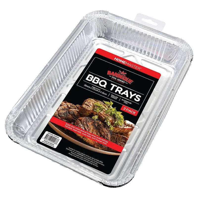 Foil Tray 30cm X 20cm X 4.5cm 3pk – image 3