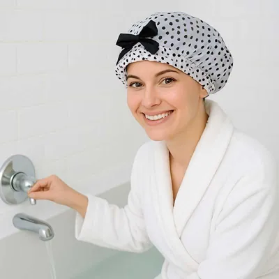 Jumbo Shower Cap - Ø33cm - 2 Assorted Colours