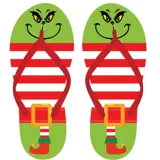 Thongs Christmas Adults 2 Assorted Designs 4 Sizes: S, M, L & XL – image 2