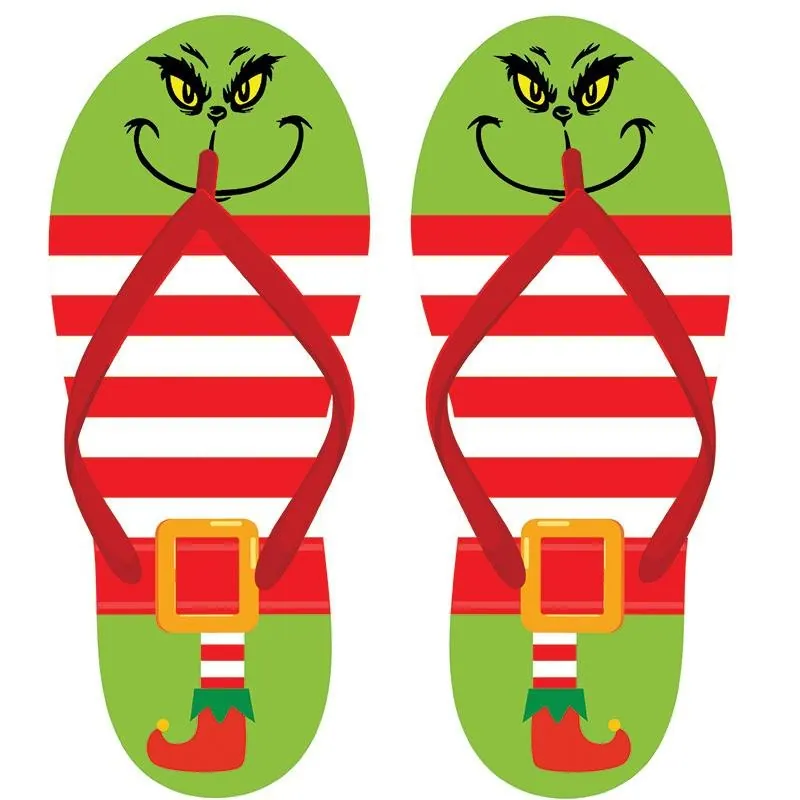 Thongs Christmas Adults 2 Assorted Designs 4 Sizes: S, M, L & XL – image 2