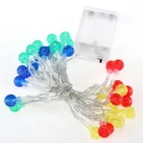 Christmas Fairy String Light Battery Operated Ornament Ball 35LED 3.9m Total Length Multi Colour 1 Function Requires – image 2