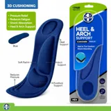 Heel, Arch, Forefoot Comfort Sponge Insoles (Men) 1pair – image 4