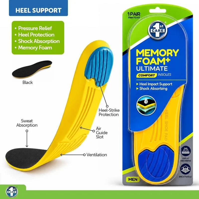 Memory Foam Ultimate Comfort Insoles (Men) 1pair – image 4