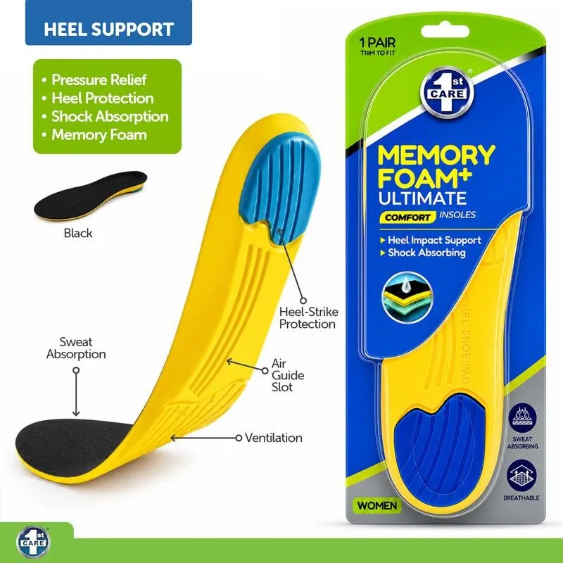 Memory Foam Ultimate Comfort Insoles (Women) 1pair – image 4