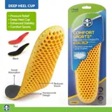 Comfort Enhanced Sport Insoles (Unisex) Assorted: Black & Red - 1pair – image 4