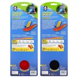 Comfort Enhanced Sport Insoles (Unisex) Assorted: Black & Red - 1pair – image 3
