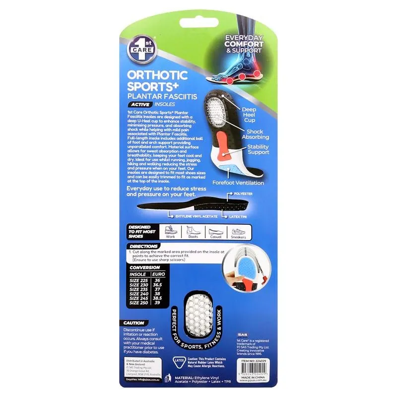 Orthotic Sports Plantar Fasciitis Insoles (Women) 1pair – image 3