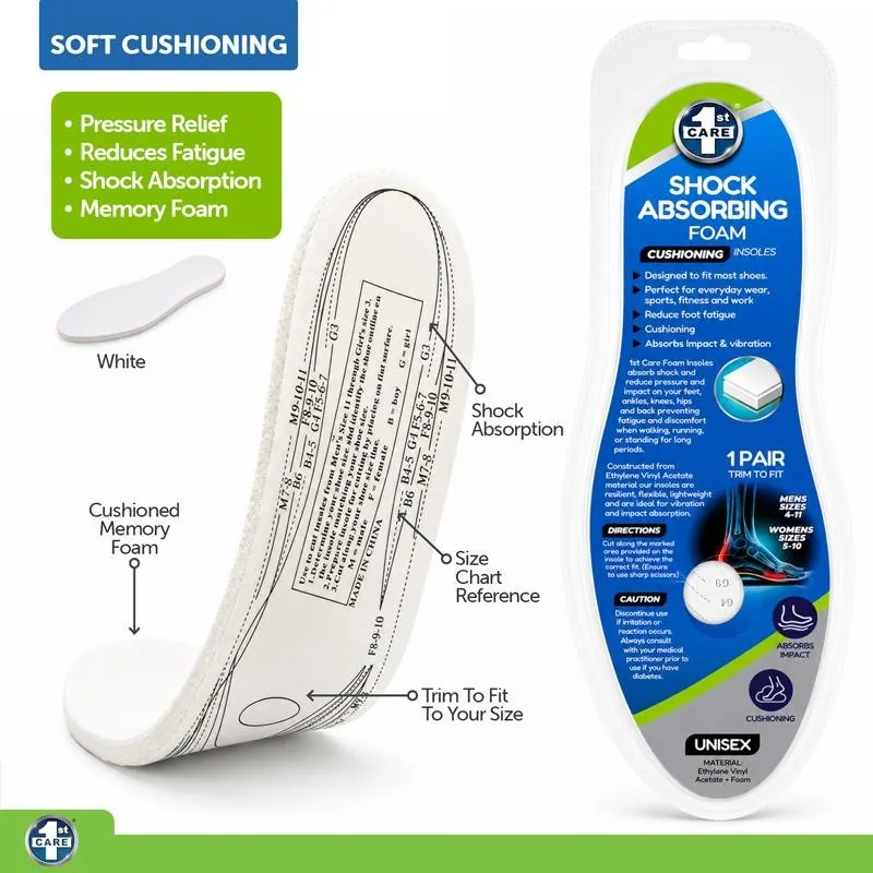 Shock Absorbing Foam Insoles (Unisex) 1pair – image 4