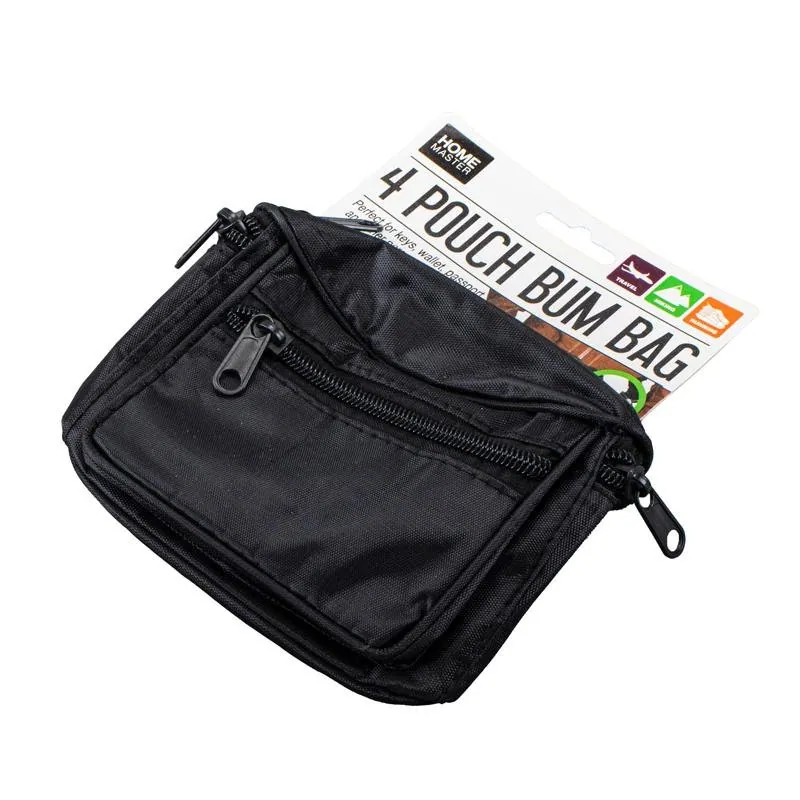 Bag Pouch (Bum Bag) with 4 Zippered Compartments – image 4