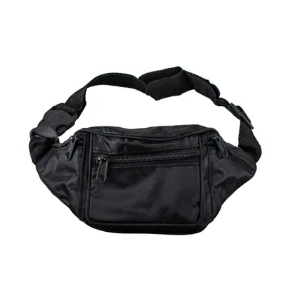 Bag Pouch (Bum Bag) with 4 Zippered Compartments
