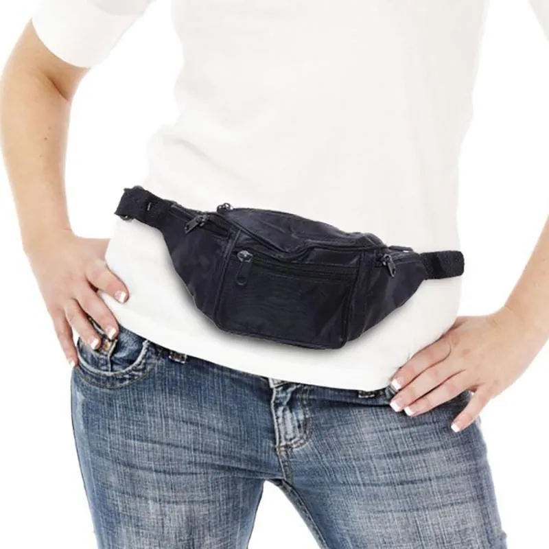 Bag Pouch (Bum Bag) with 4 Zippered Compartments – image 2