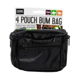 Bag Pouch (Bum Bag) with 4 Zippered Compartments – image 3