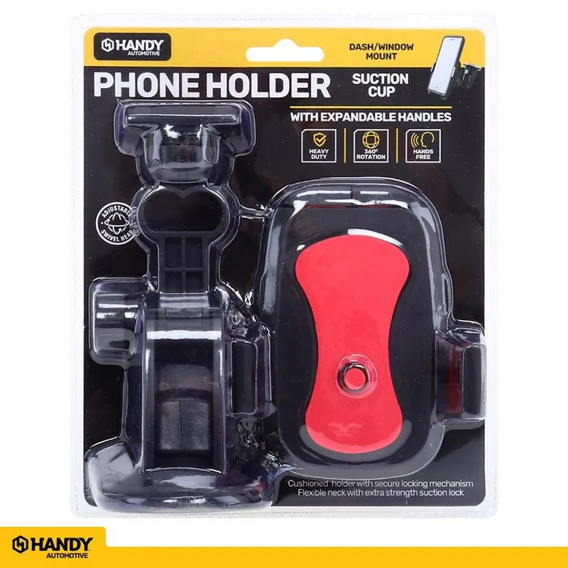 Phone Mount Suction Short Arm 360 Degree Adjustable Swivel Head, Red – image 4