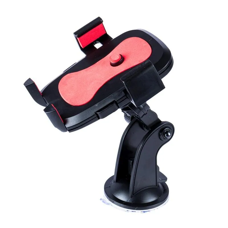Phone Mount Suction Short Arm 360 Degree Adjustable Swivel Head, Red – image 2